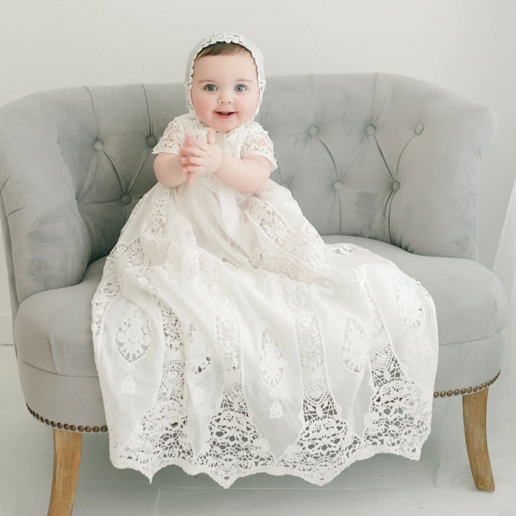 Grace Christening Gown & Bonnet