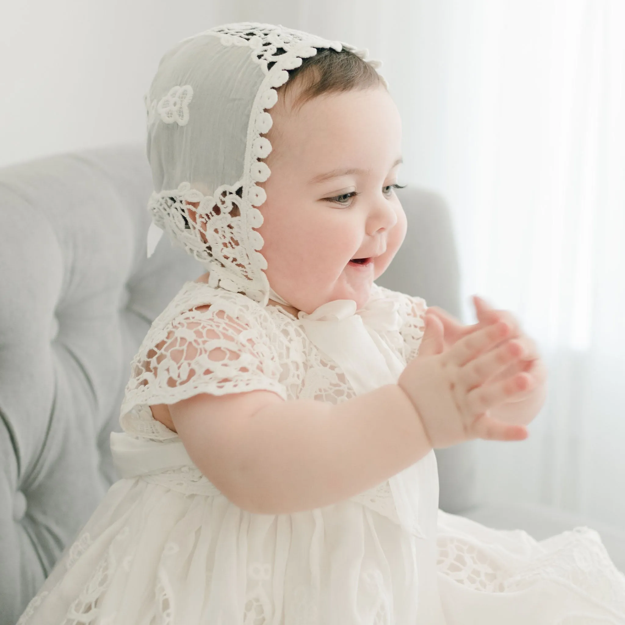 Grace Christening Gown & Bonnet