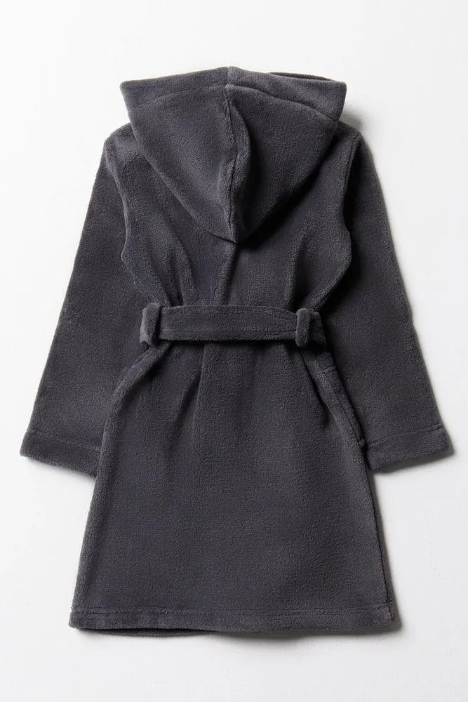Hooded Gown Dark Grey