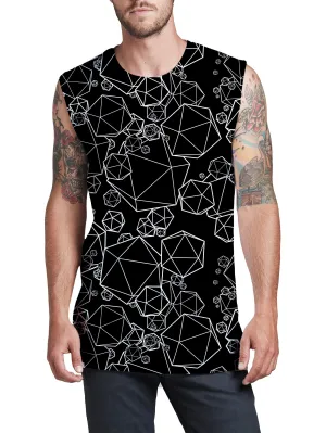 Icosahedron Madness Black Men's Muscle Tank
