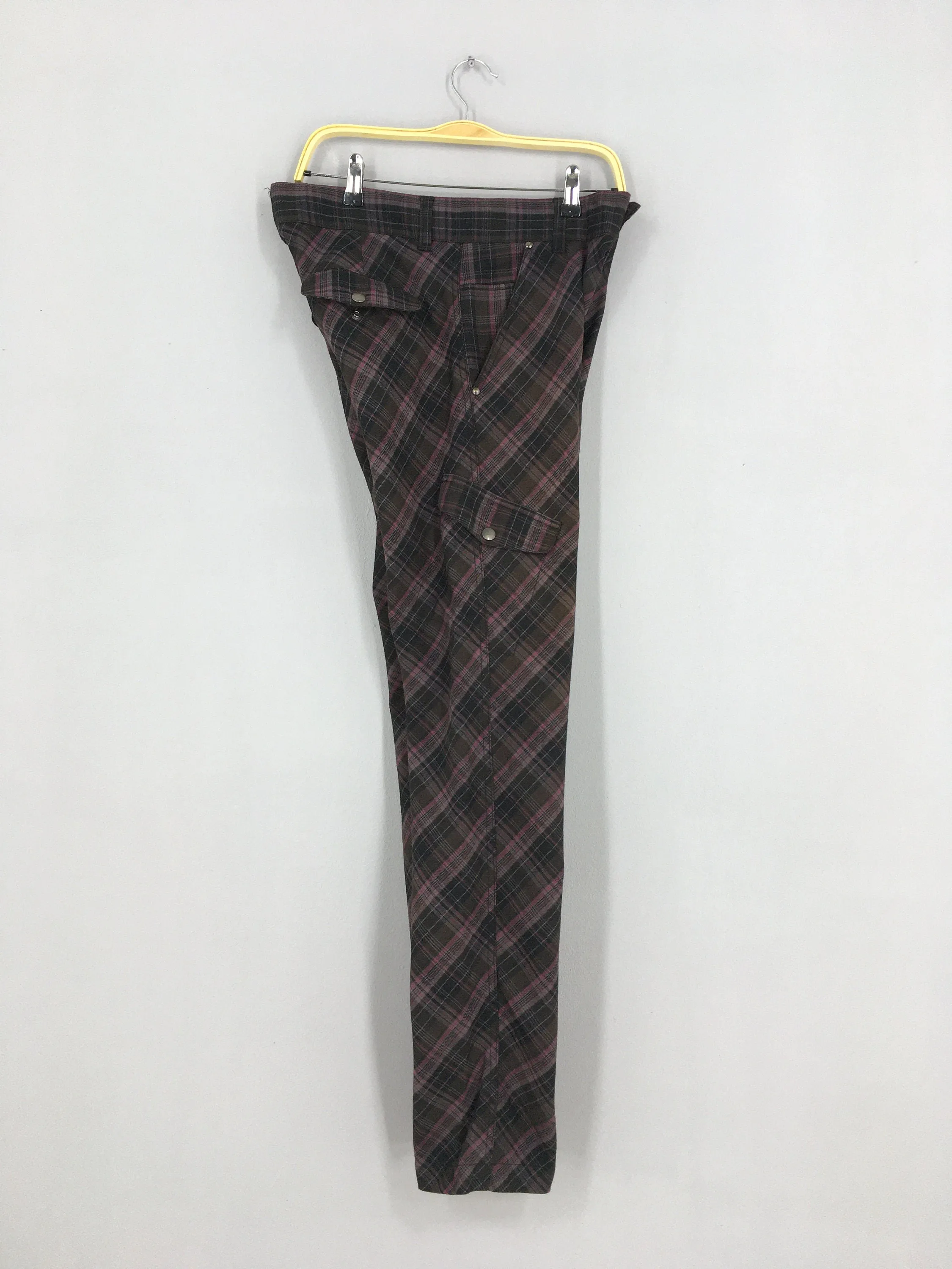Japanese Cargo Pants Tartan Size 34x33