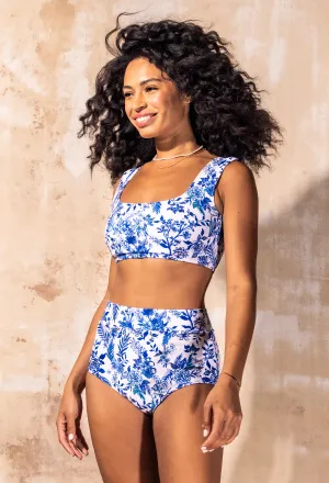 Joana - High Rise Moderate Coverage Swim Bottom | Blueberry Fields