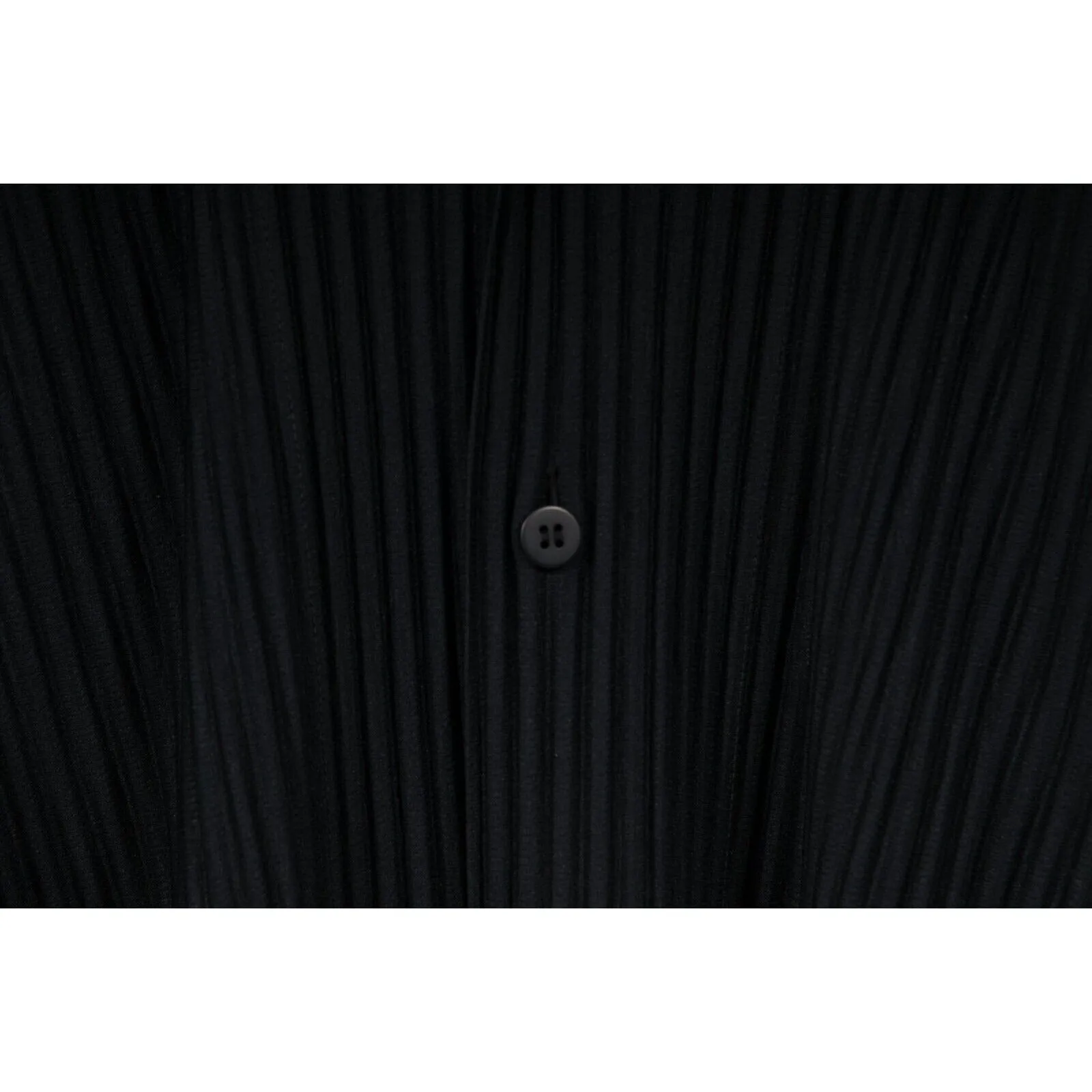 July Button Down Shirt US 2  Navy Blue Pleated