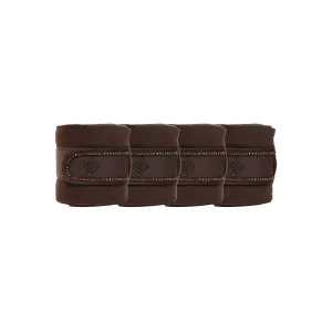 Kentucky Horsewear Polar Fleece Bandage Pearls, Brown, Full