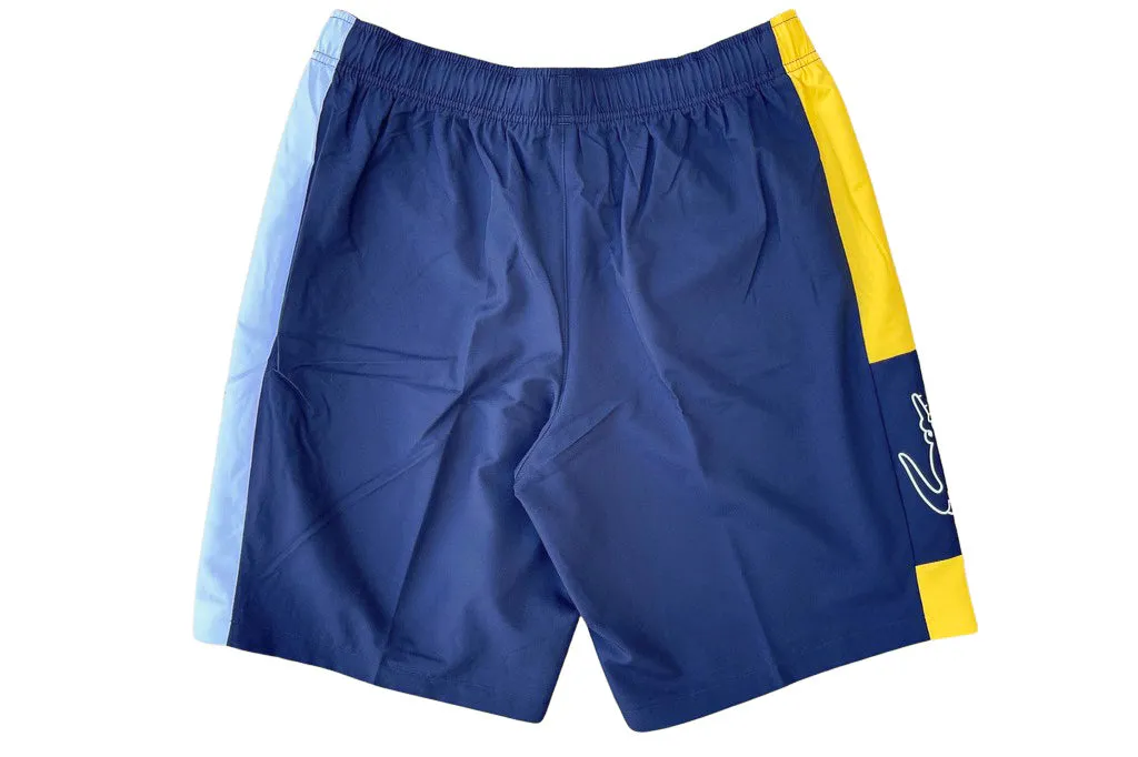 Lacoste SPORT Light Colorblock Shorts (Navy Blue/Yellow)