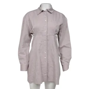 Lilac Purple Linen l'annee 97 Runway Shirt Dress
