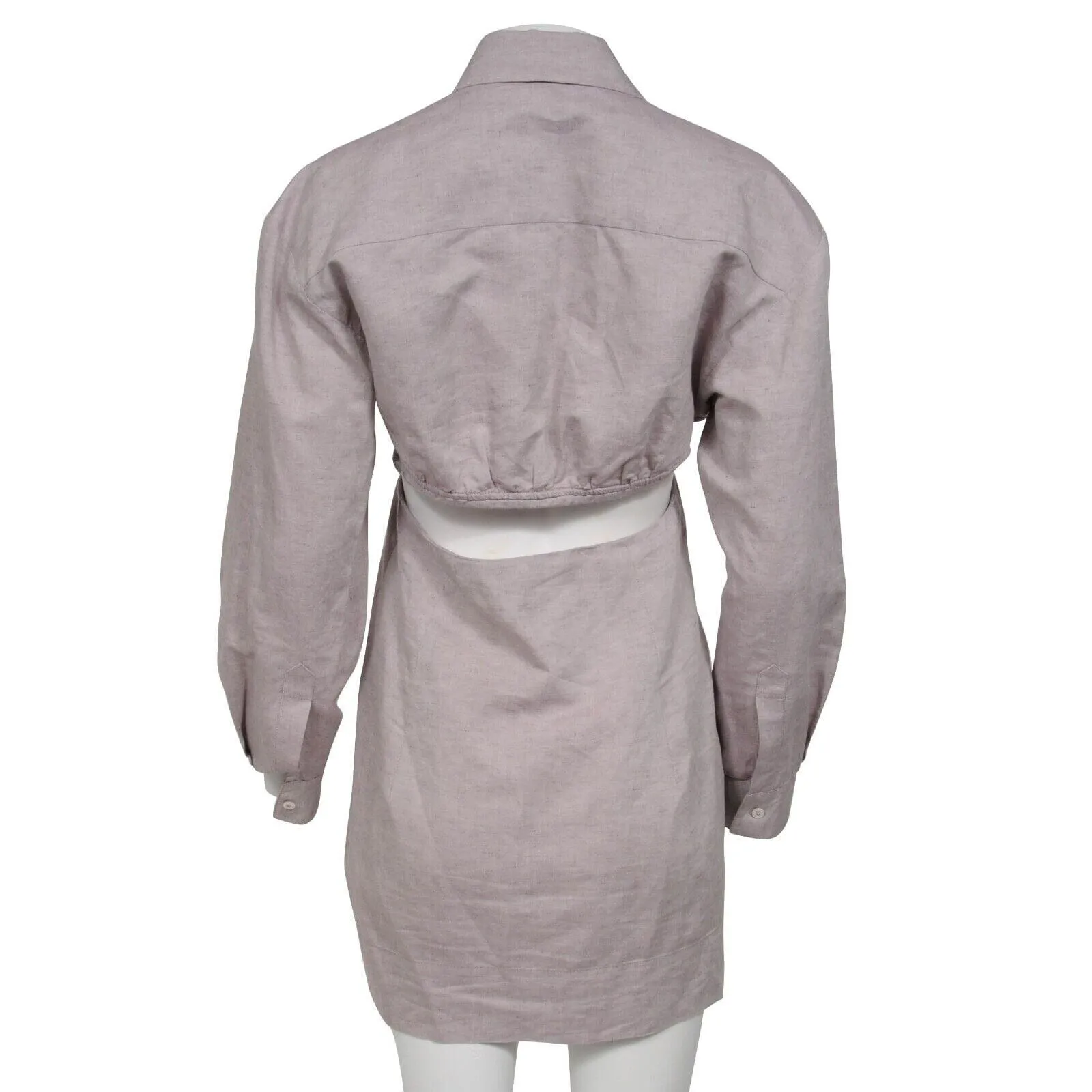 Lilac Purple Linen l'annee 97 Runway Shirt Dress