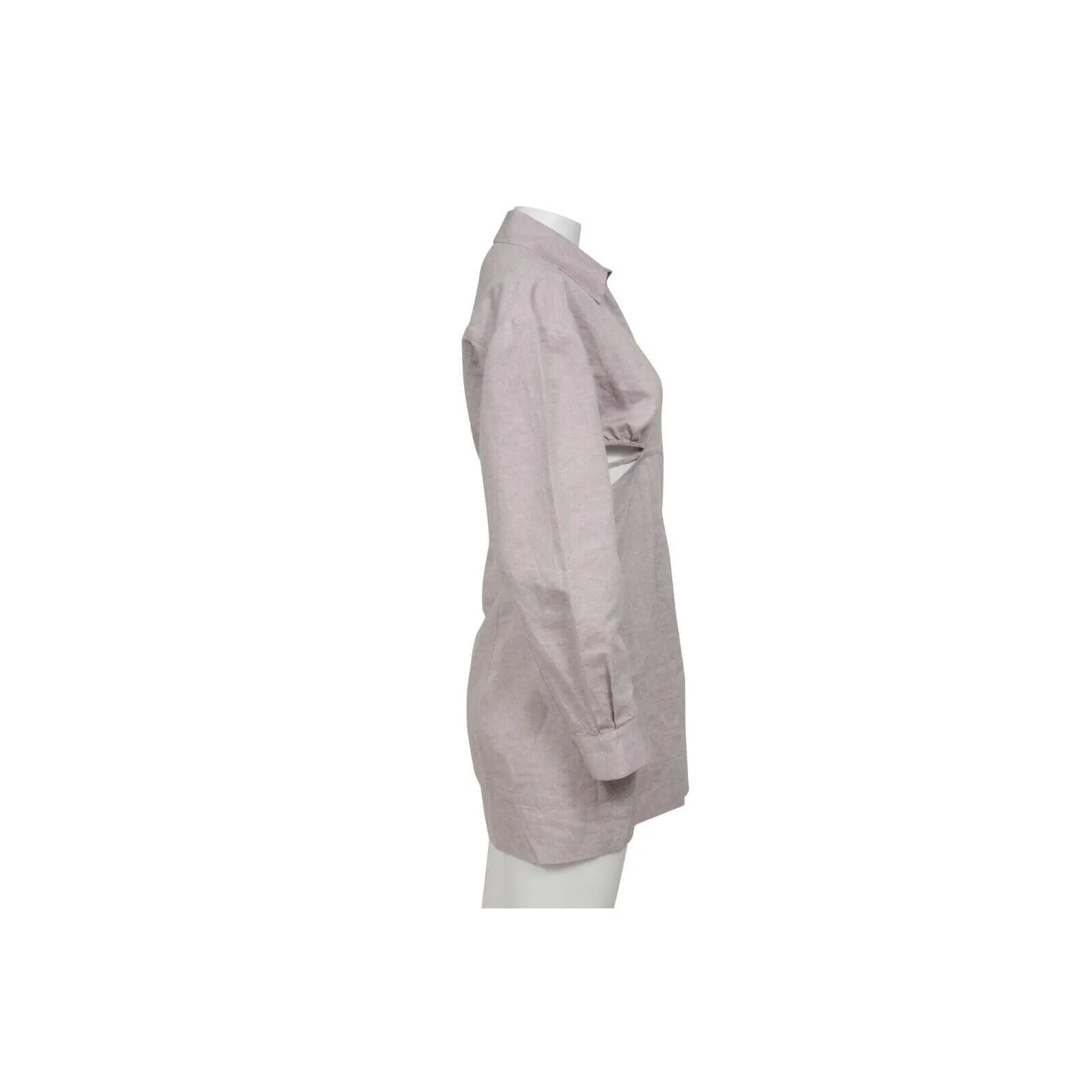 Lilac Purple Linen l'annee 97 Runway Shirt Dress