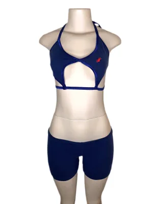 LOVE CRAZE. Navy Reworked Two Piece Set