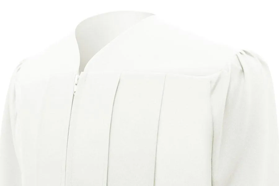 Matte White Bachelors Cap & Gown - College & University