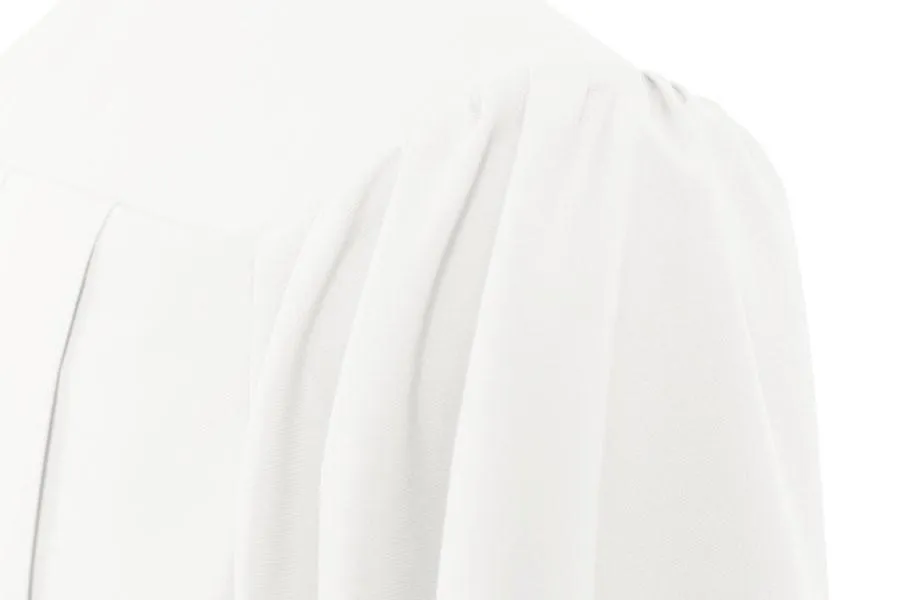 Matte White Bachelors Cap & Gown - College & University