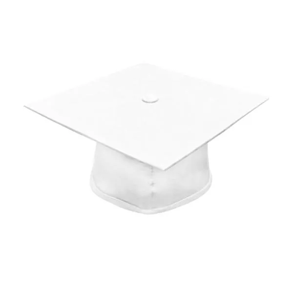 Matte White Bachelors Cap & Gown - College & University