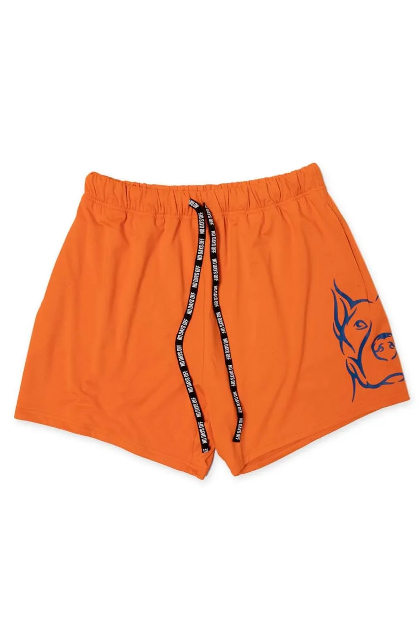 Men's Neon Orange Shorts