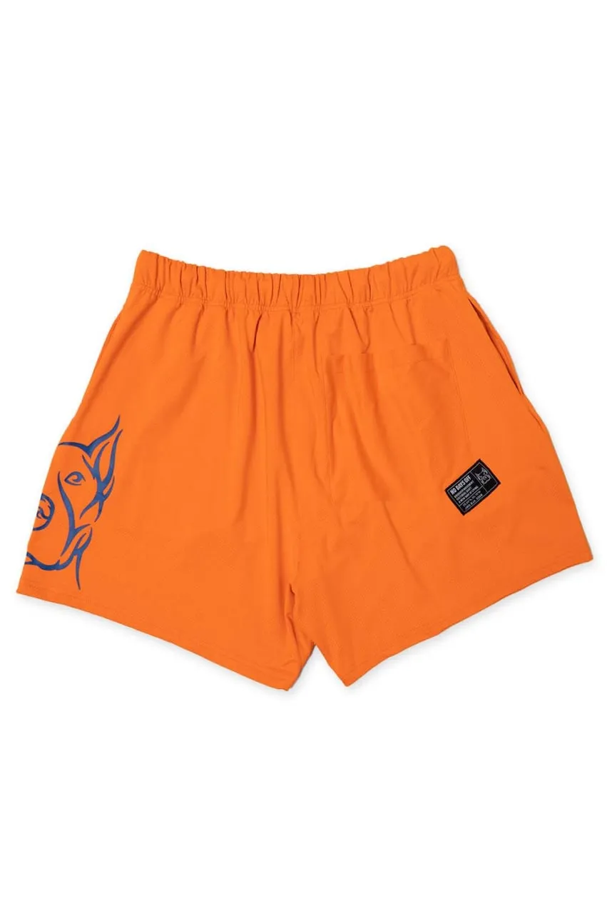 Men's Neon Orange Shorts