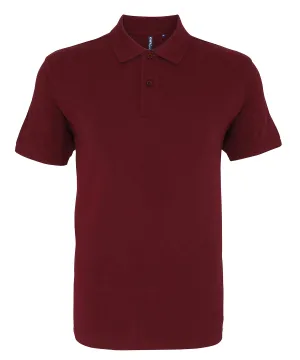 Mens organic polo | Burgundy