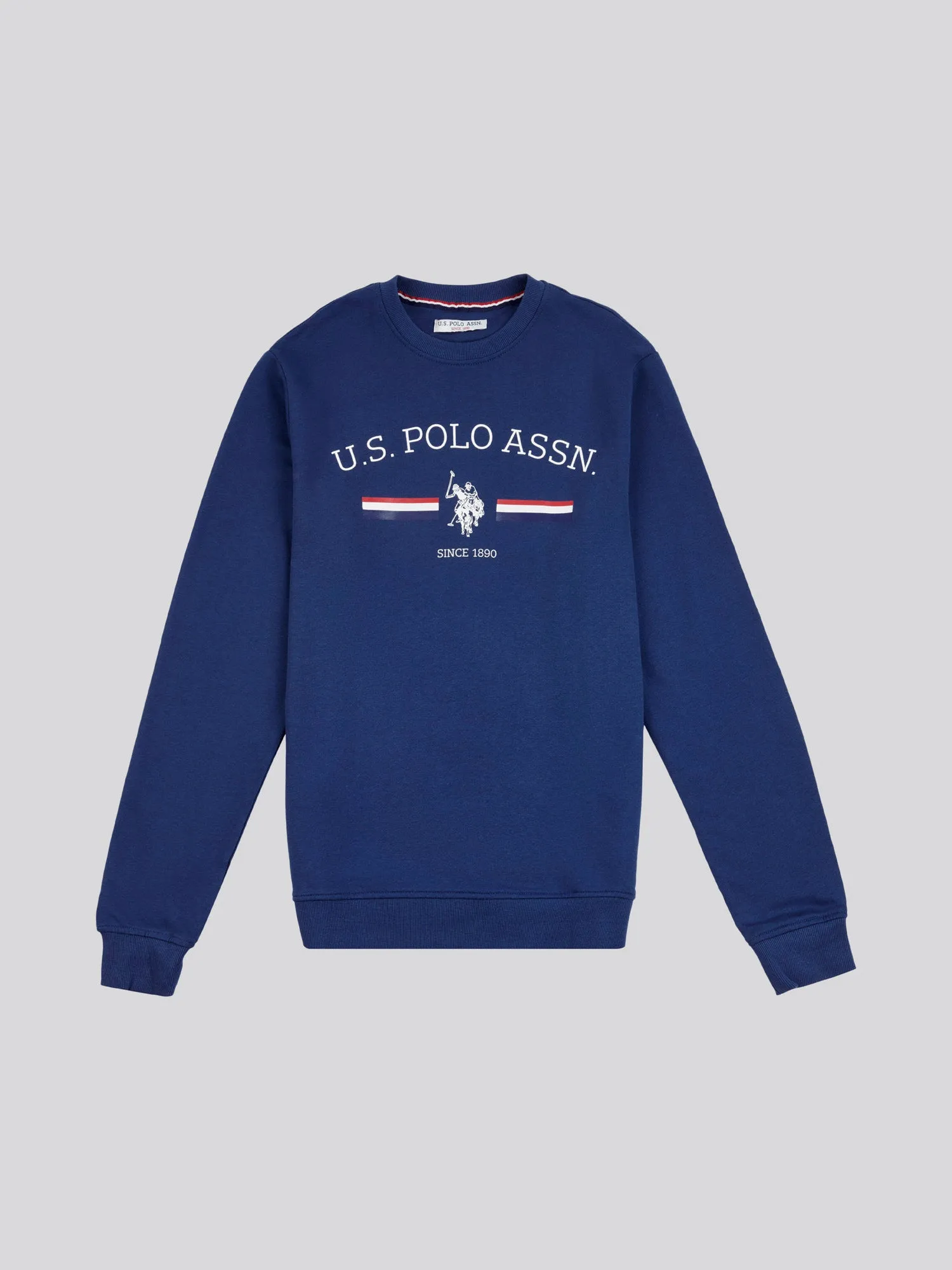 Mens Rider Crew Neck Sweatshirt in Dark Denim