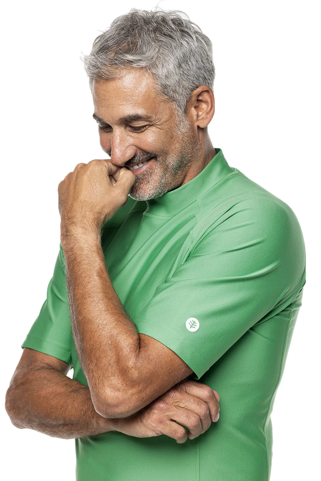 Men's Tulum Short Sleeve Surf Rash Guard | Palm Green