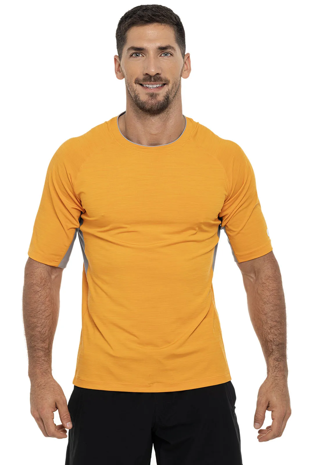 Men's Ultimate Short Sleeve Rash Guard | Apricot Crush Line
