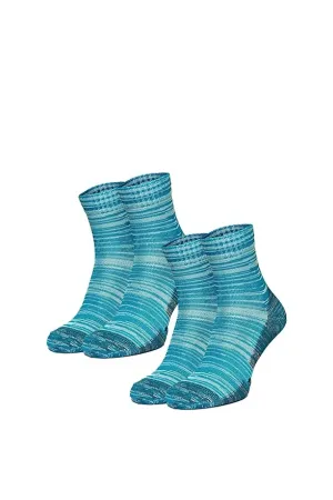 Merino Wool Running Socks - (Pack of 2) Ollympic Blue