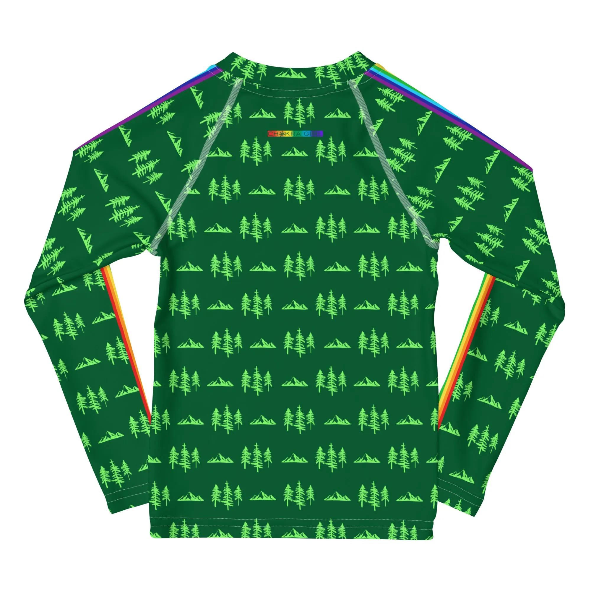 Mountains   Pines Kids Rash Guard
