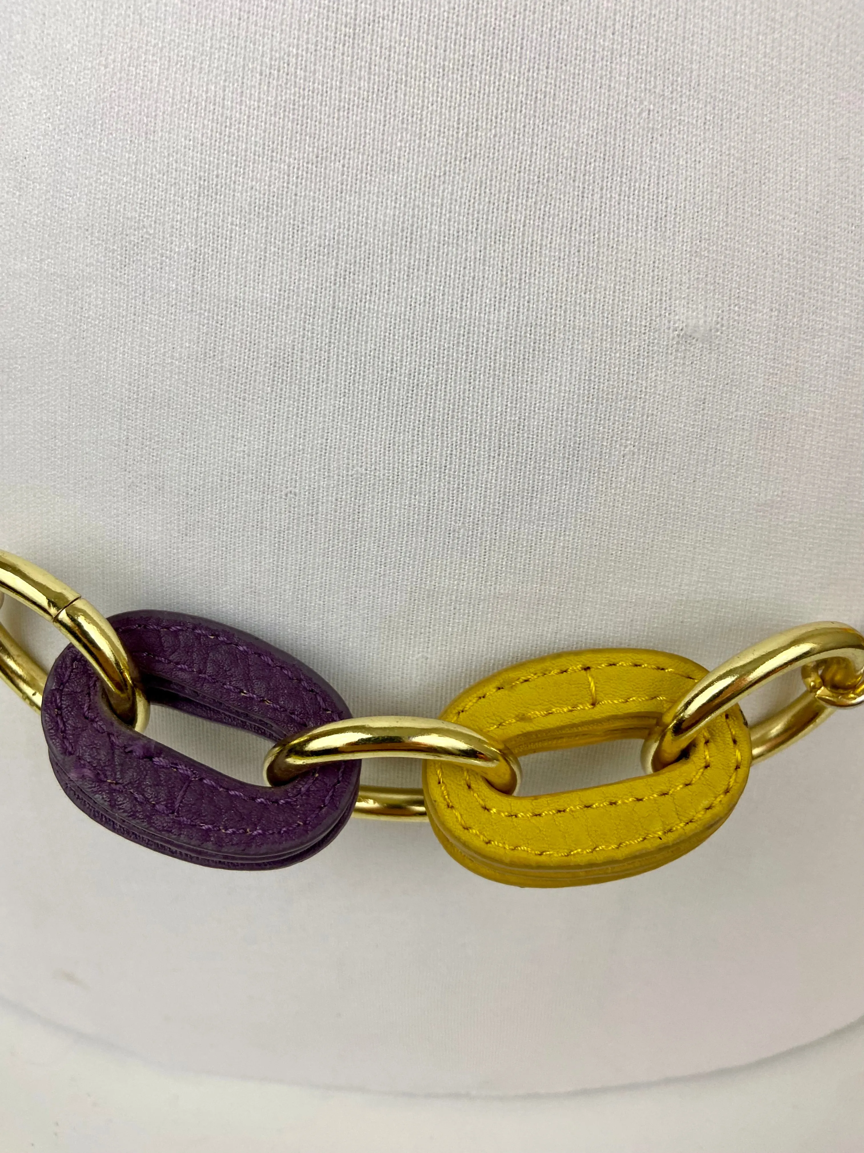 Multi colored layered belt