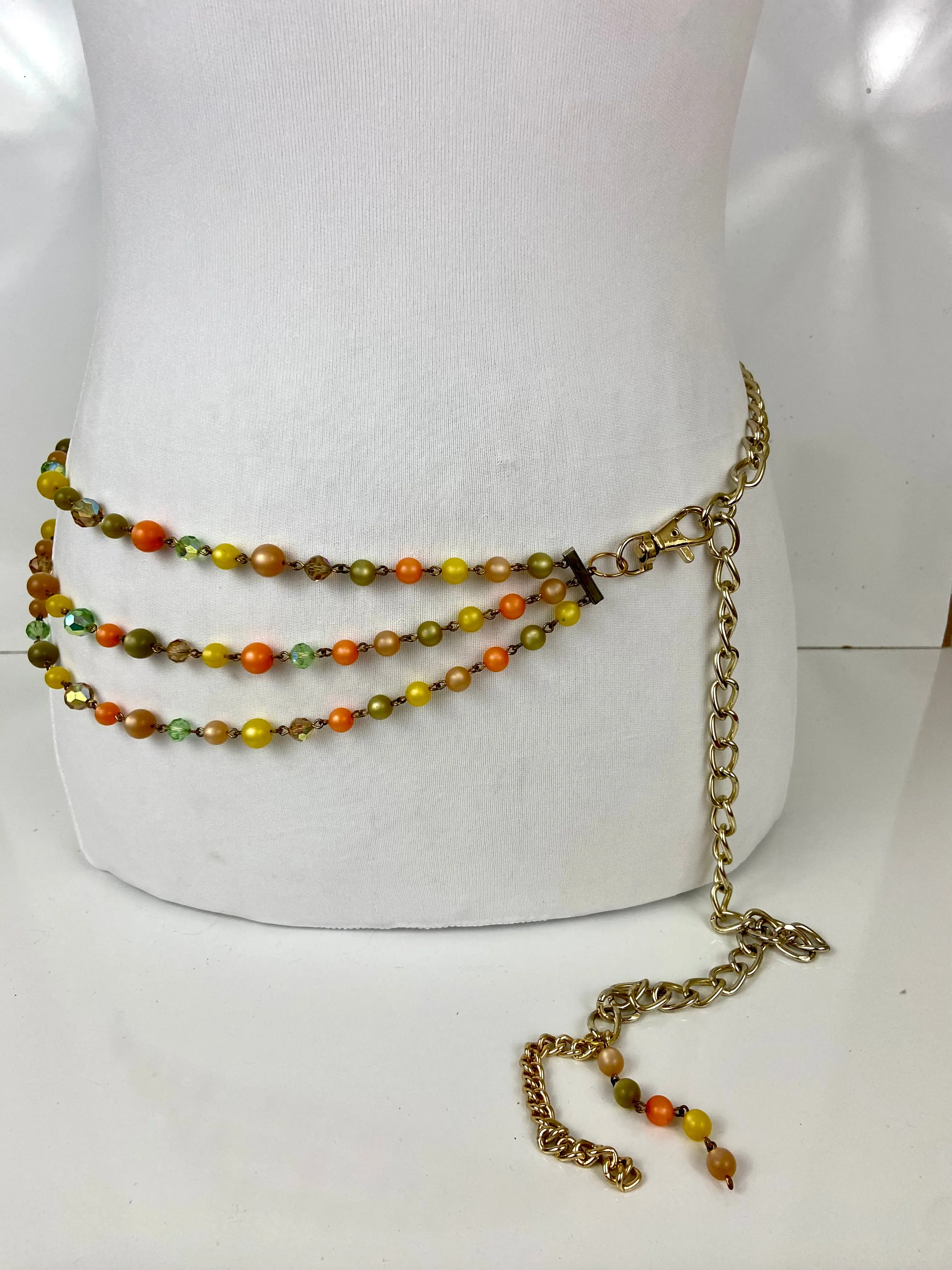 Multi colored layered belt