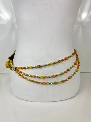 Multi colored layered belt