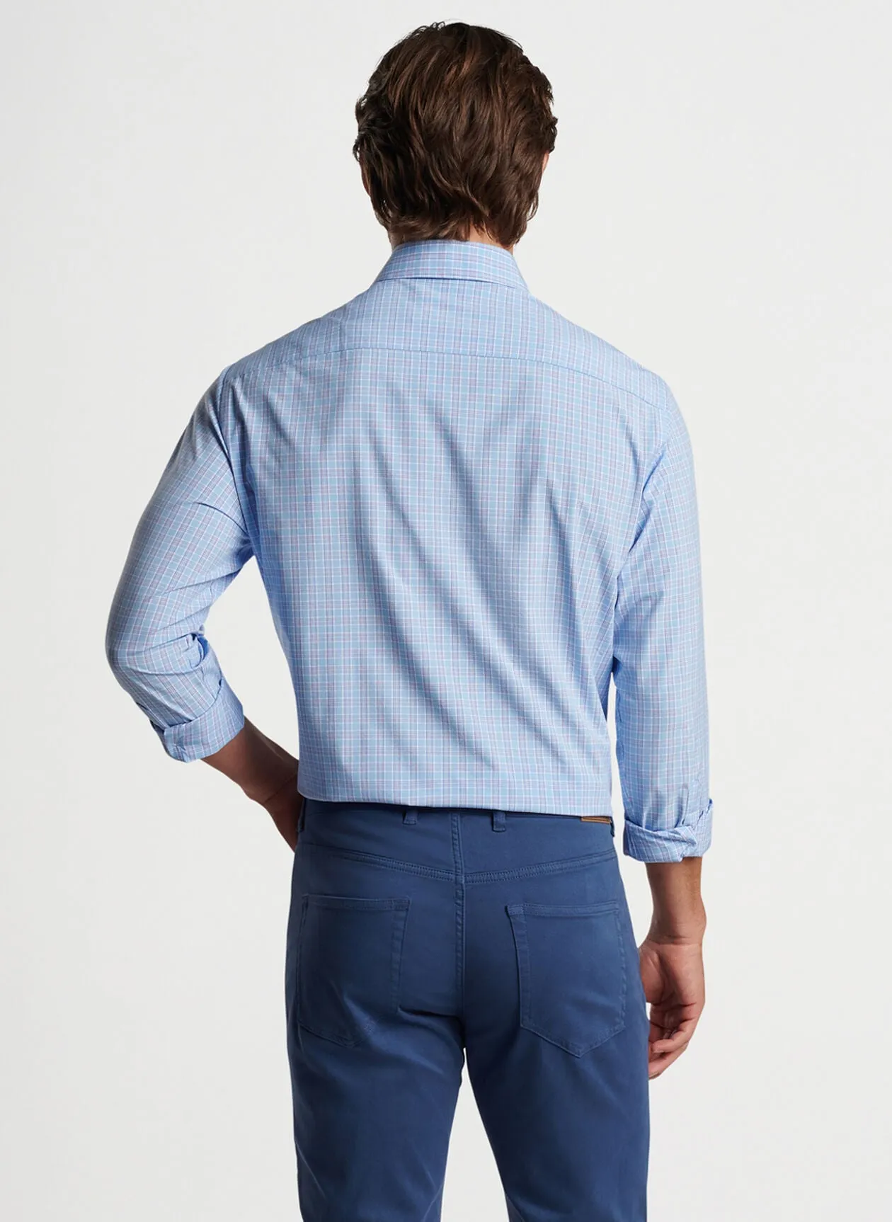 Murphys Performance Poplin Sport Shirt - Cottage Blue