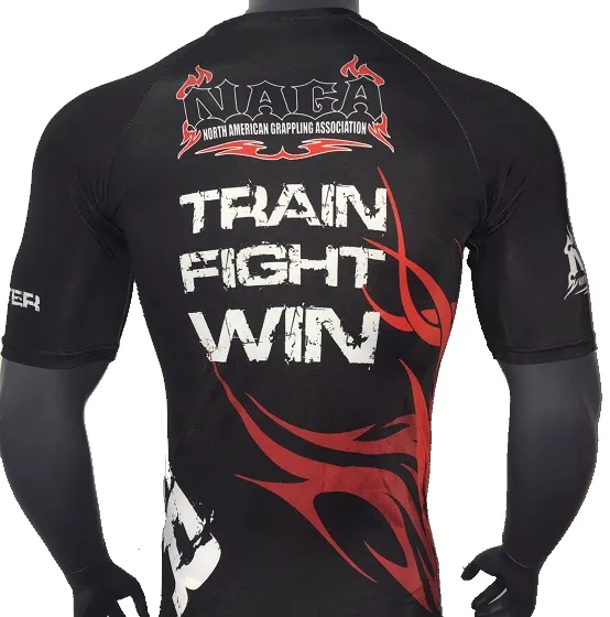 NAGA BLACK TRIBAL RASH GUARD