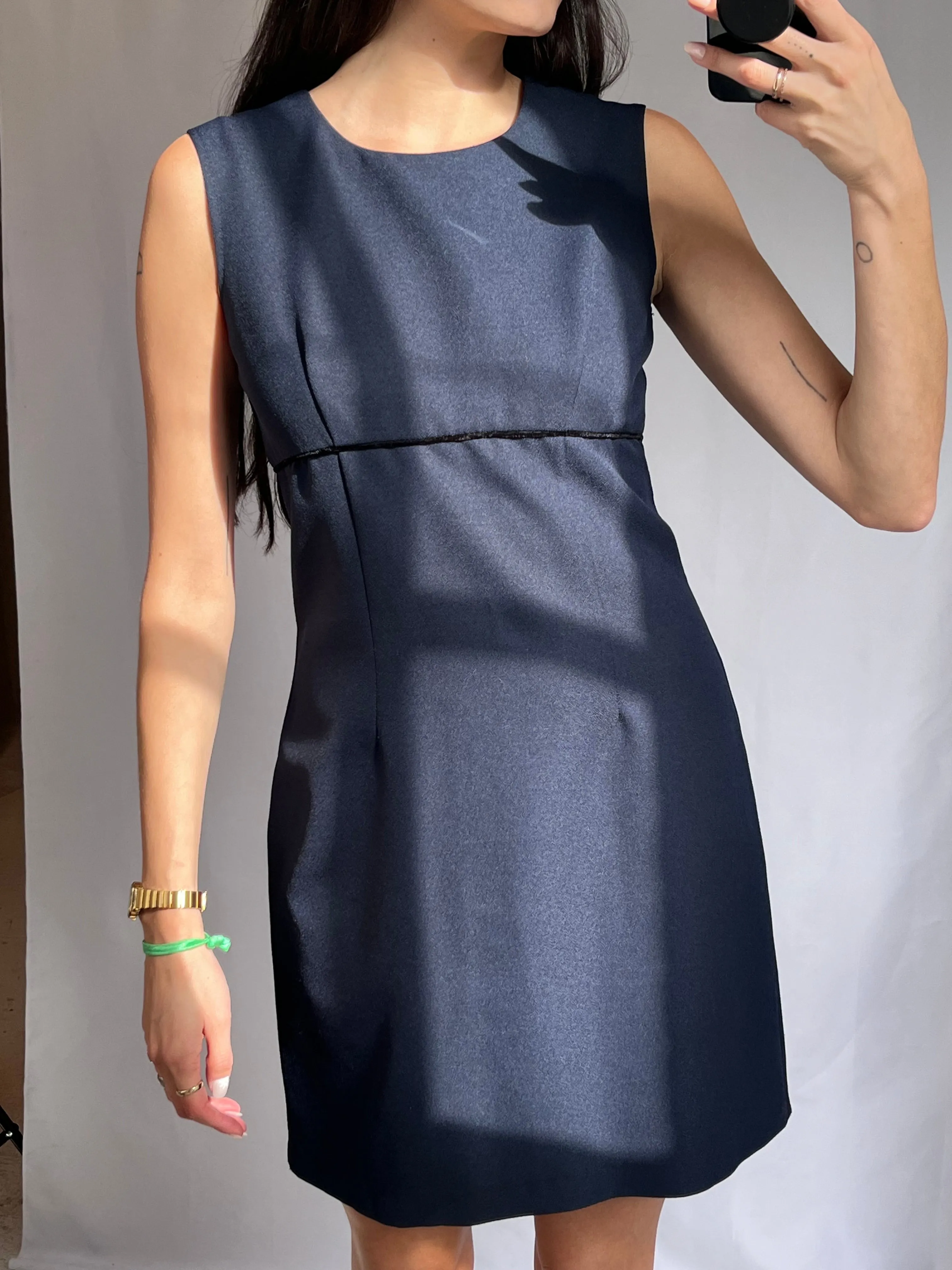 Navy Mini Dress   Blazer Set