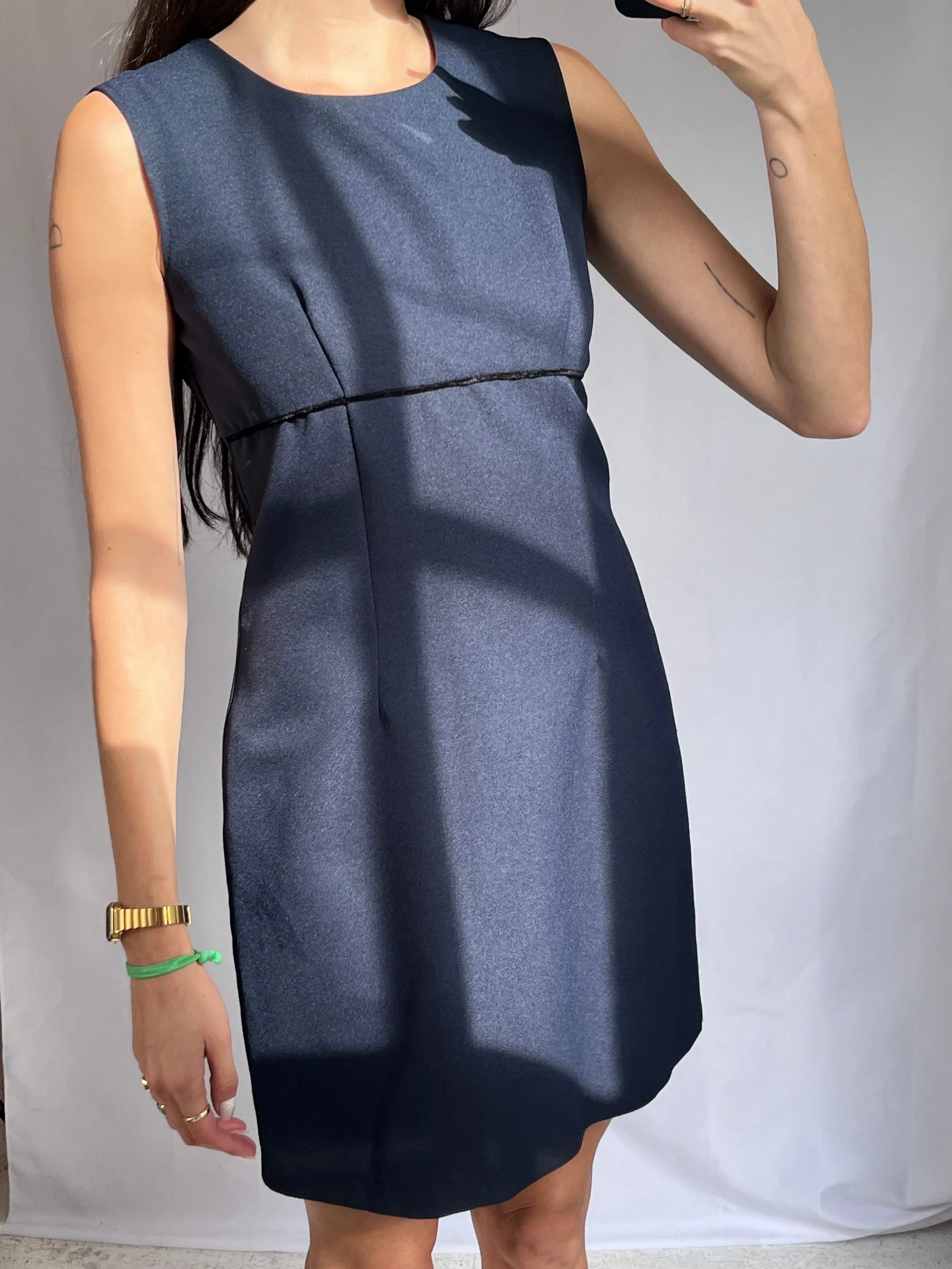 Navy Mini Dress   Blazer Set