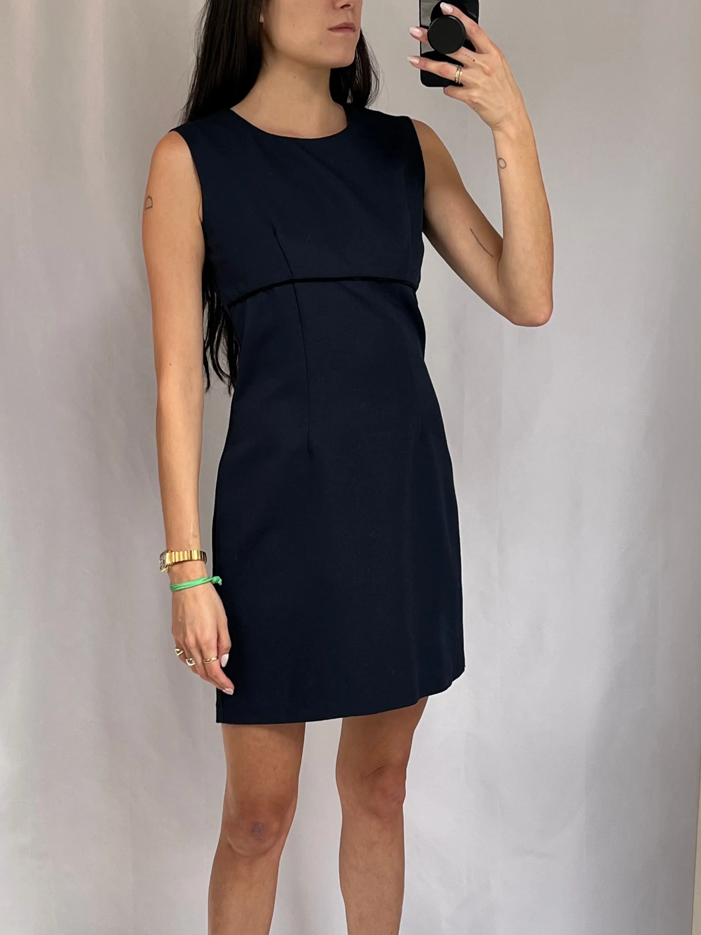 Navy Mini Dress   Blazer Set