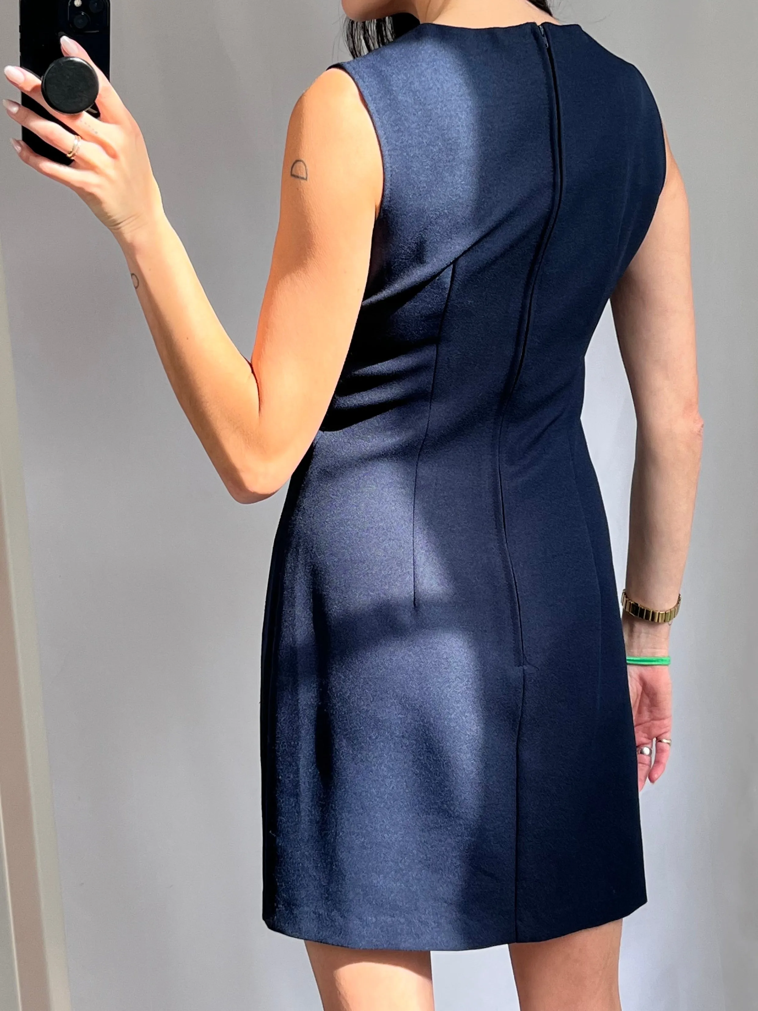 Navy Mini Dress   Blazer Set