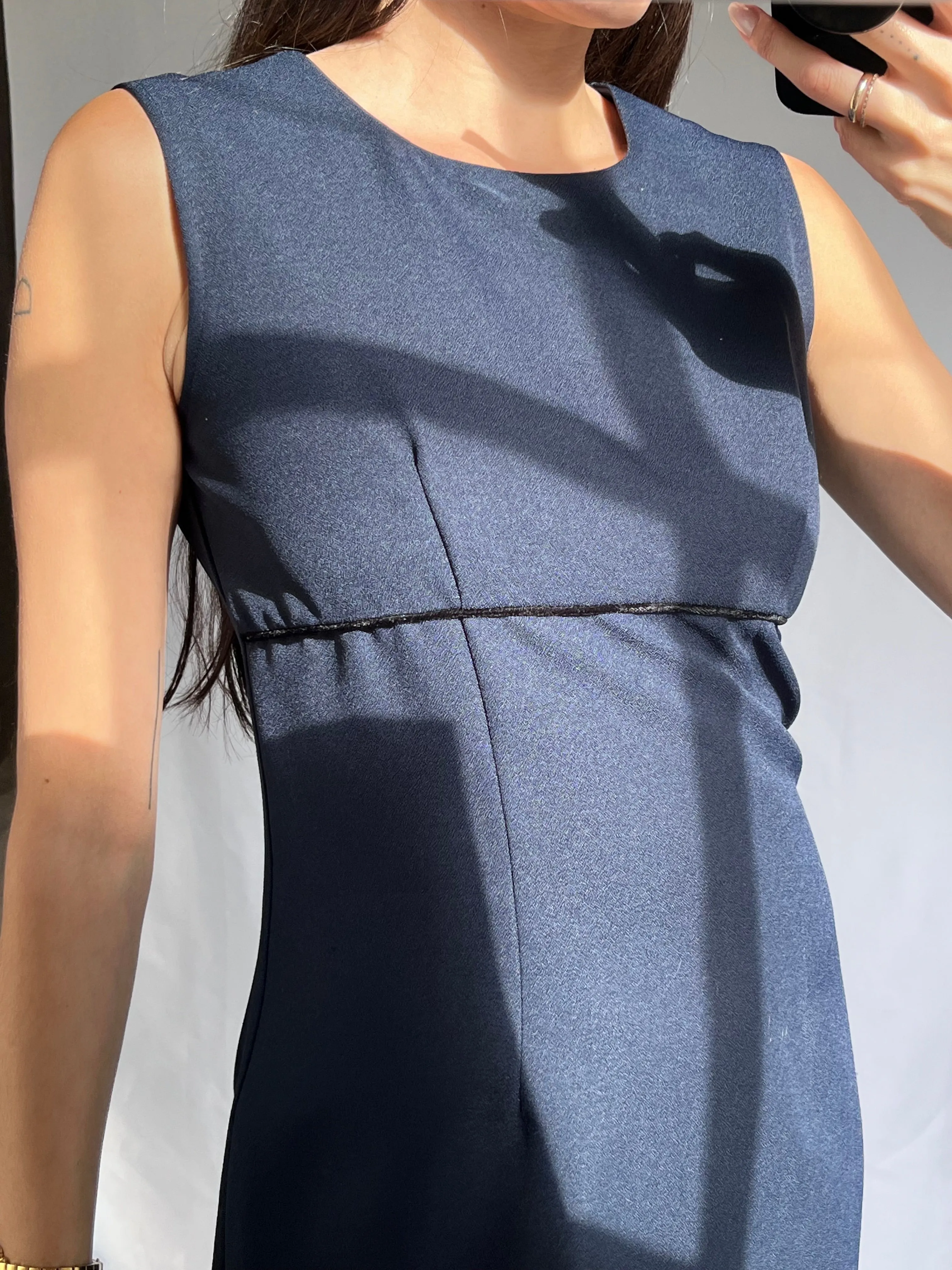 Navy Mini Dress   Blazer Set