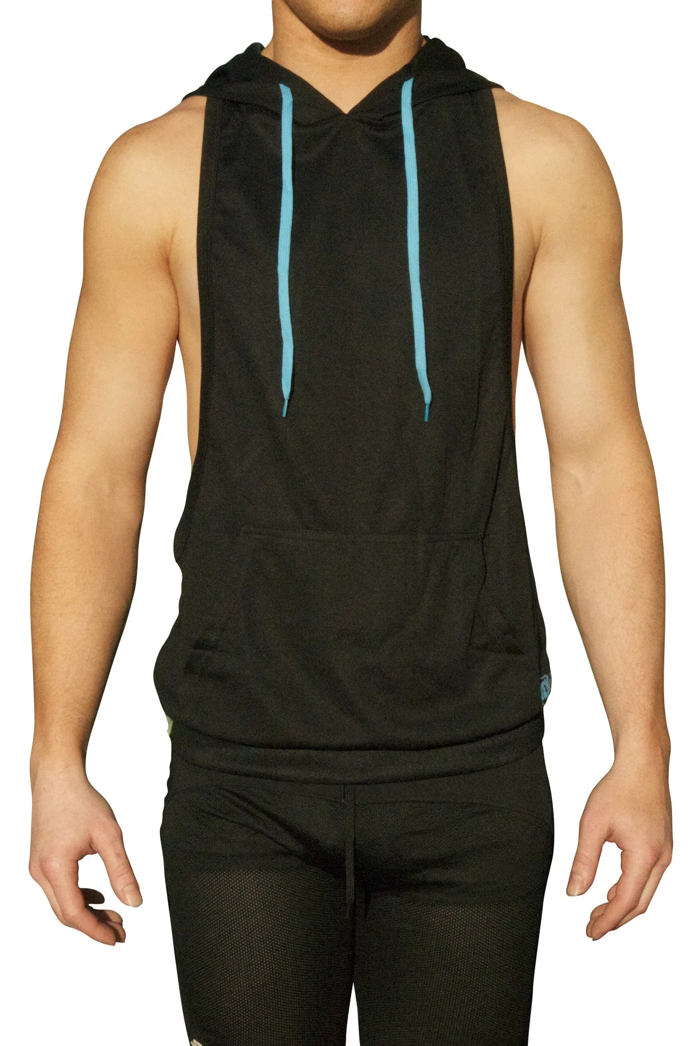 Neon Nation Muscle Cut Athletic Bodybuilder Stringer Tank Top Hoodie