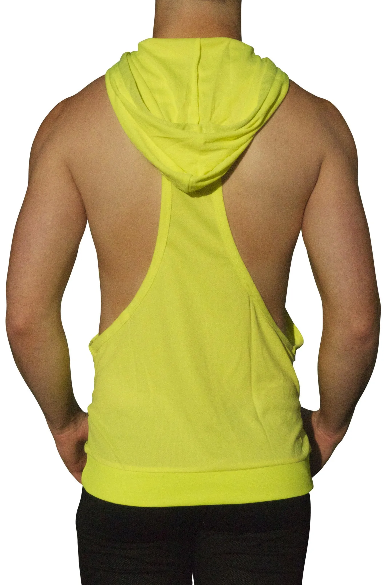 Neon Nation Muscle Cut Athletic Bodybuilder Stringer Tank Top Hoodie