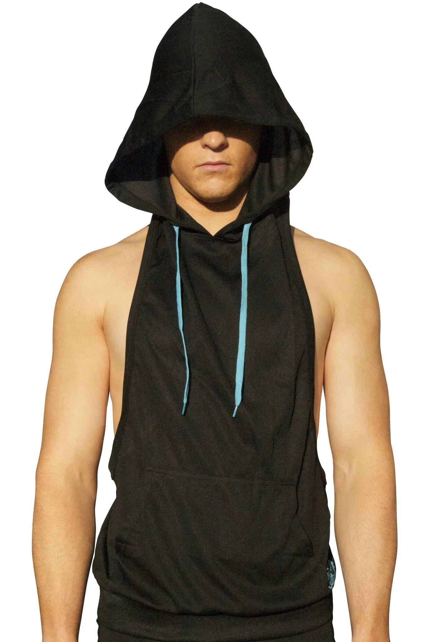 Neon Nation Muscle Cut Athletic Bodybuilder Stringer Tank Top Hoodie