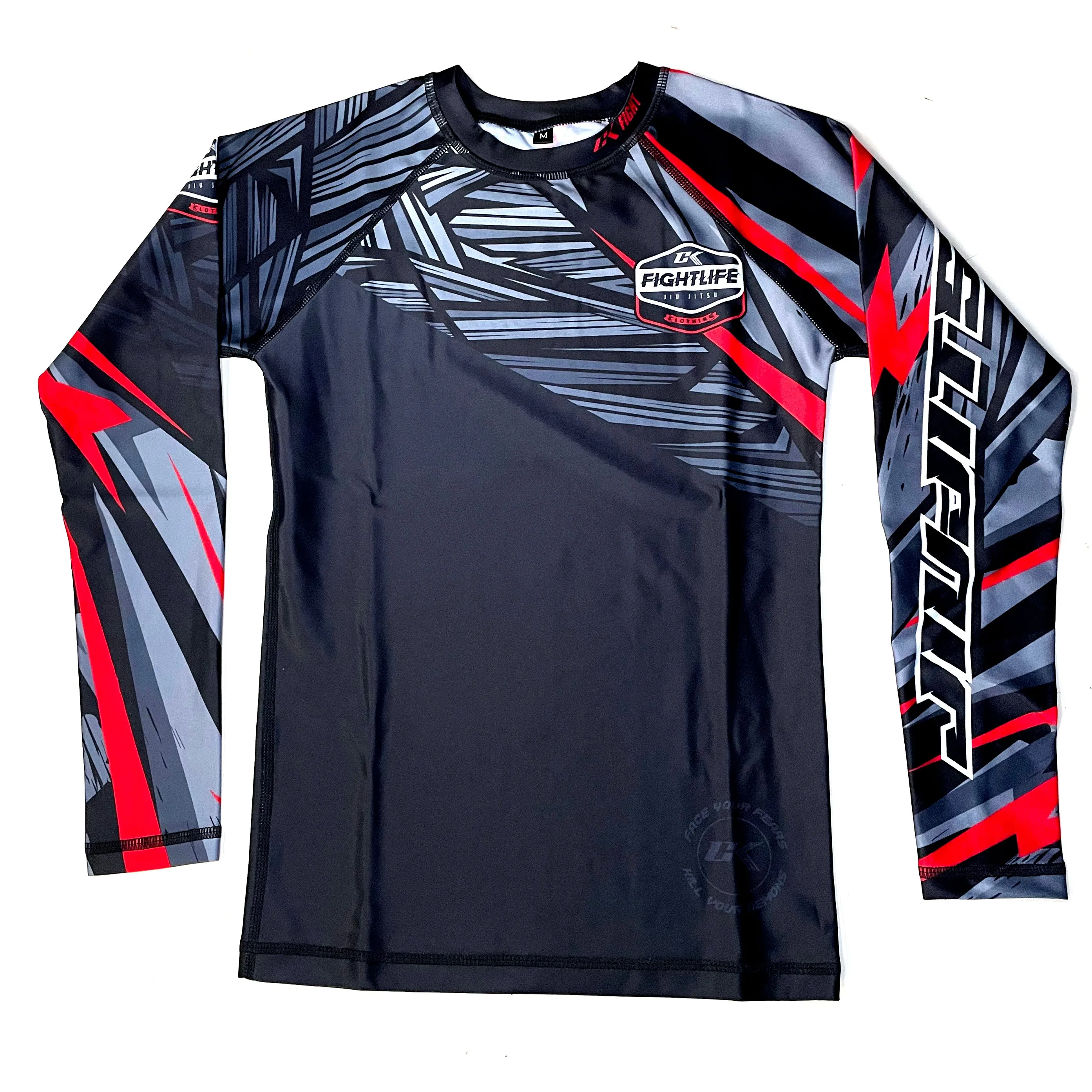 NEW! CK AMETHYST RASHGUARD ADULT BLACK RED