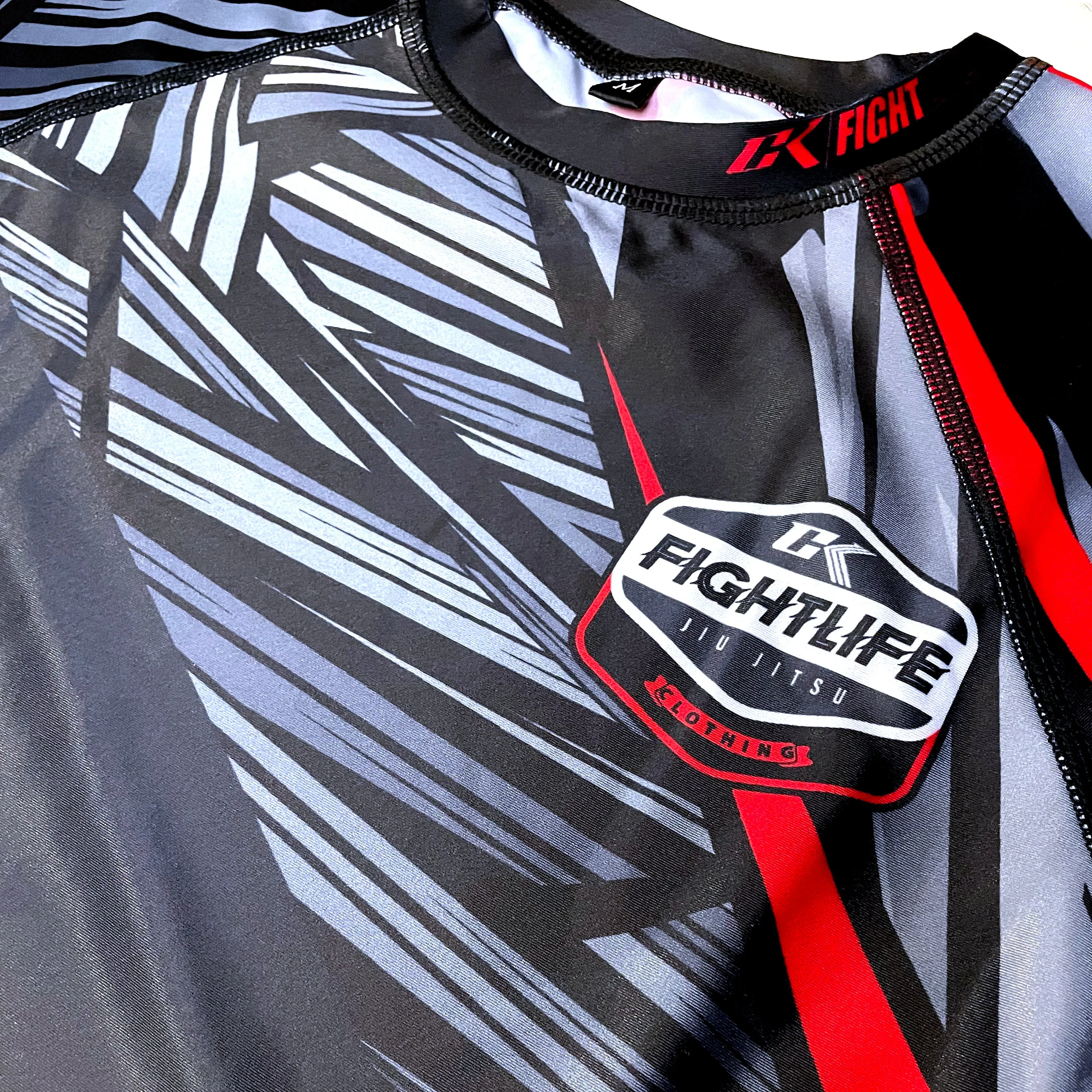NEW! CK AMETHYST RASHGUARD ADULT BLACK RED