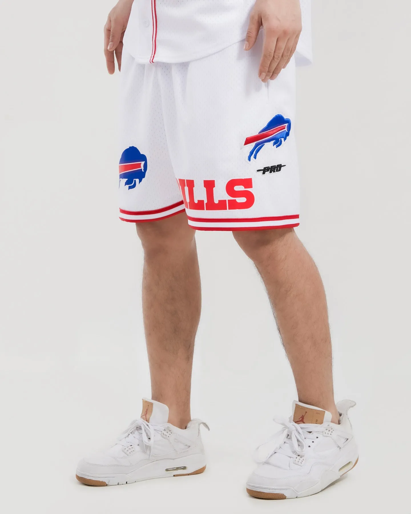 NFL BUFFALO BILLS MEN'S MESH SHORT (WHITE/RED)
