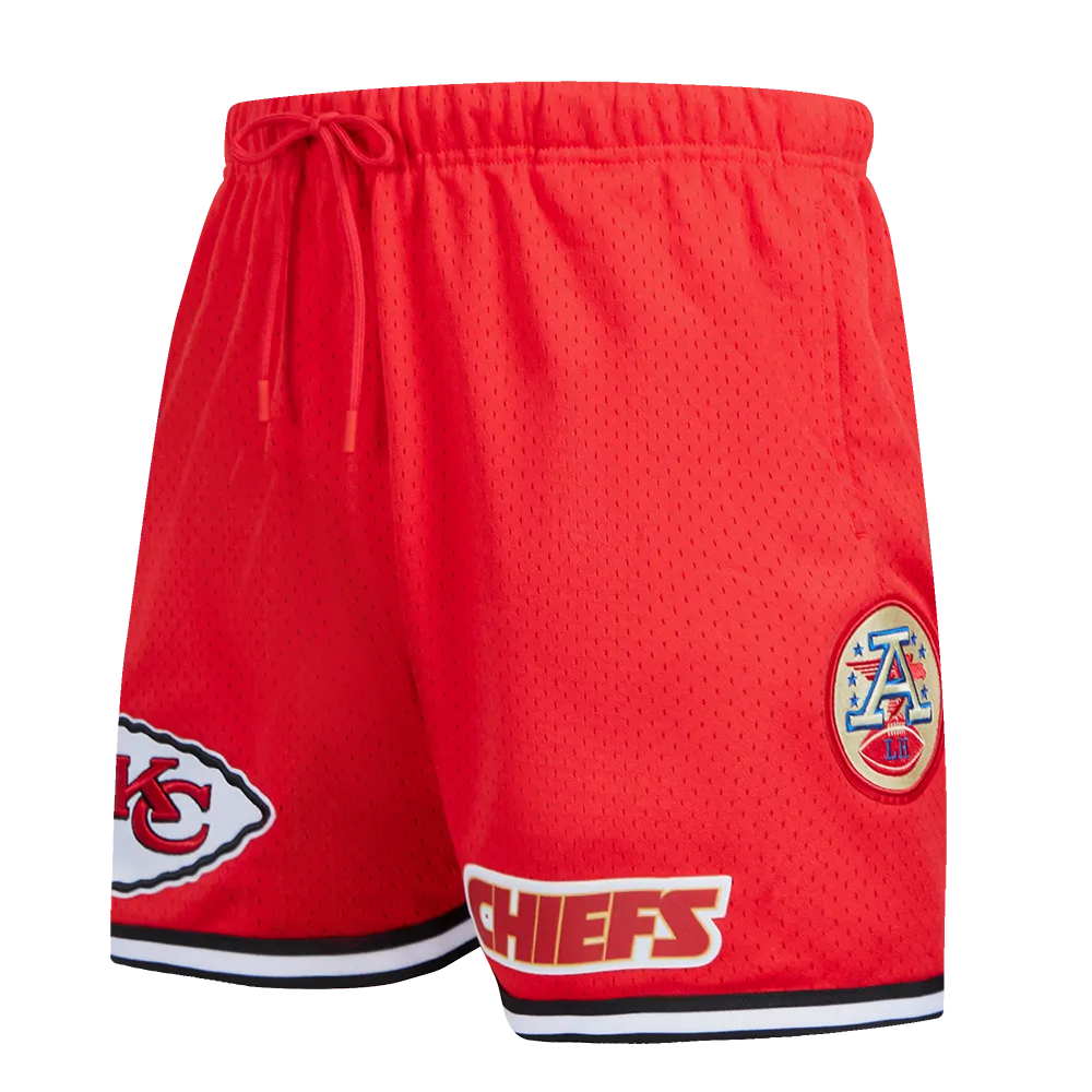 NFL KANSAS CITY CHIEFS MEN'S MESH SHORT (RED/BLACK)