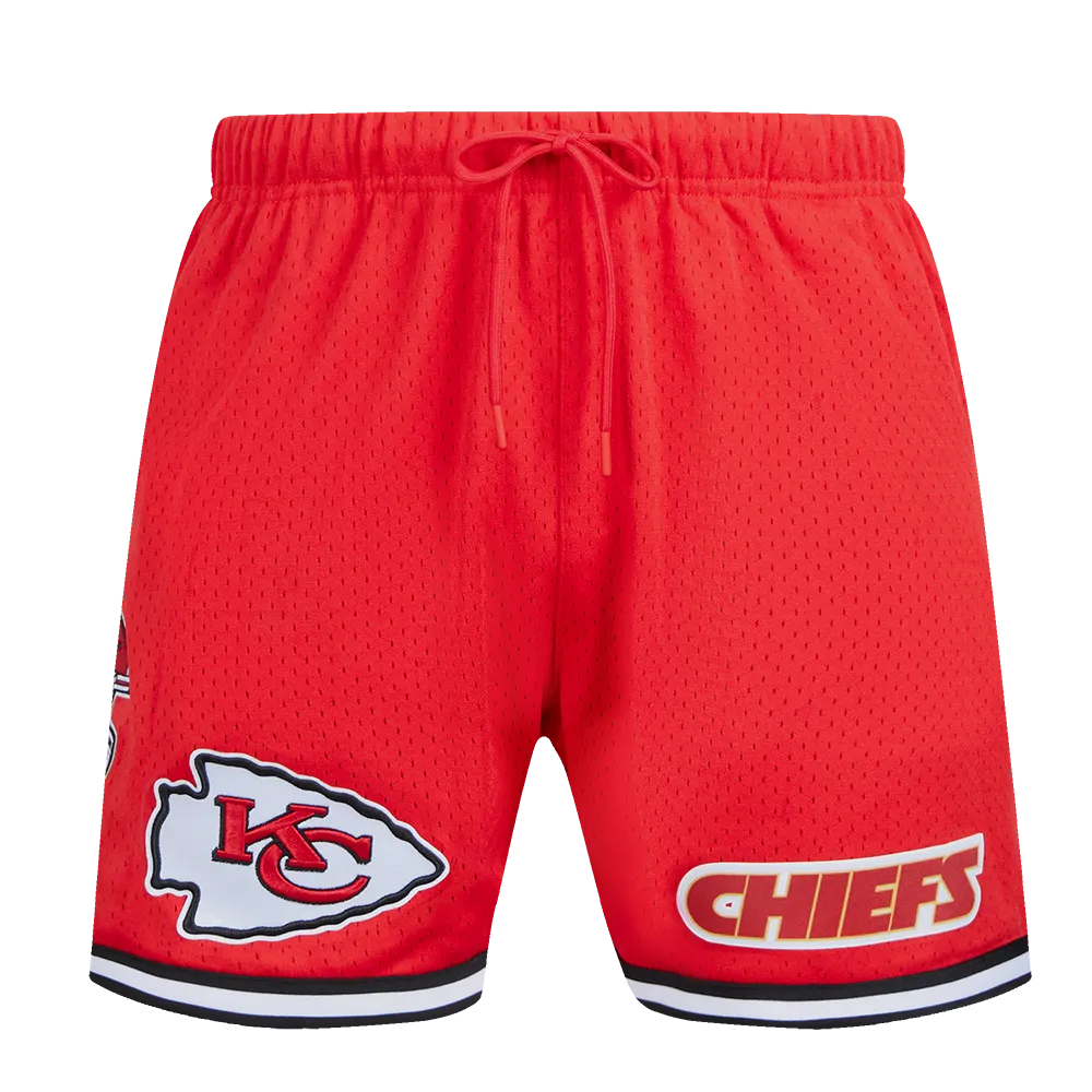 NFL KANSAS CITY CHIEFS MEN'S MESH SHORT (RED/BLACK)