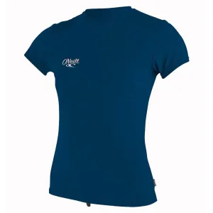 O'Neill Girls Premium Skins Short Sleeved Sun Shirt  - Abyss