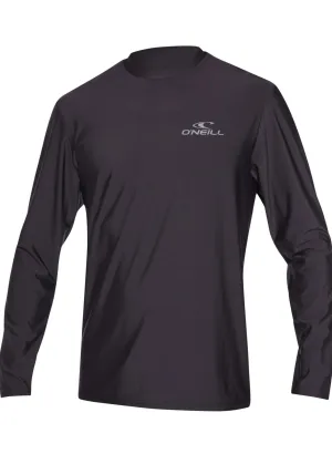 O'Neill mens basic UV rash tee - black long