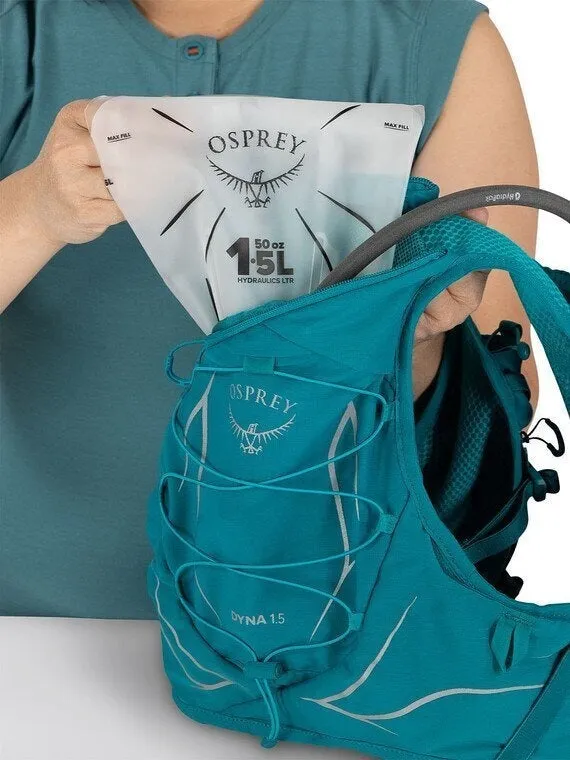 Osprey Dyna 1.5 Womens Pack with Reservoir for Hiking -  Verdigris Green