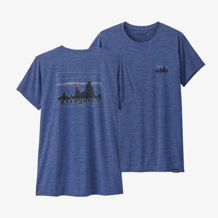 Patagonia Capilene Cool Daily Graphic Shirt 73 Skyline: Current Blue X-Dye