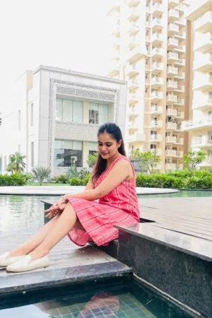 Pink Embroidered Shirt Dress