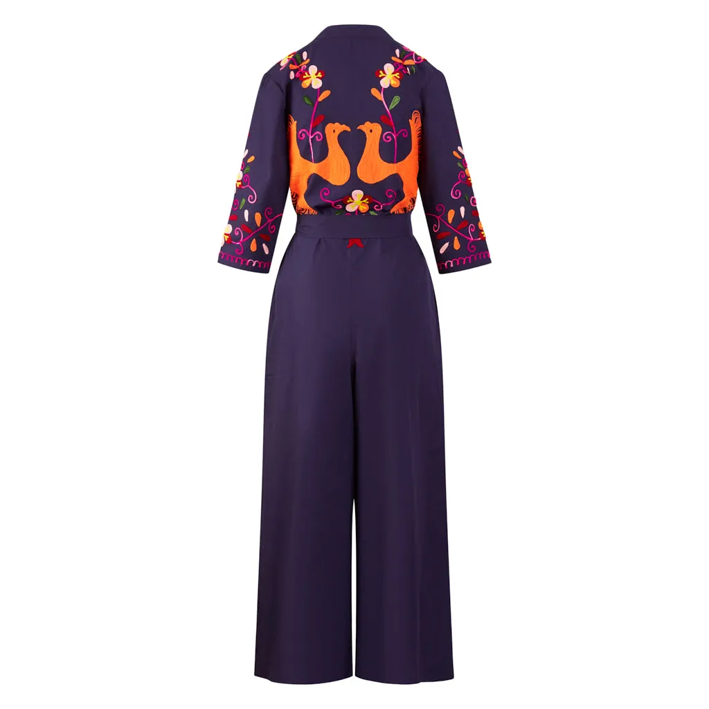 Pre Order Bird Playsuit - Navy