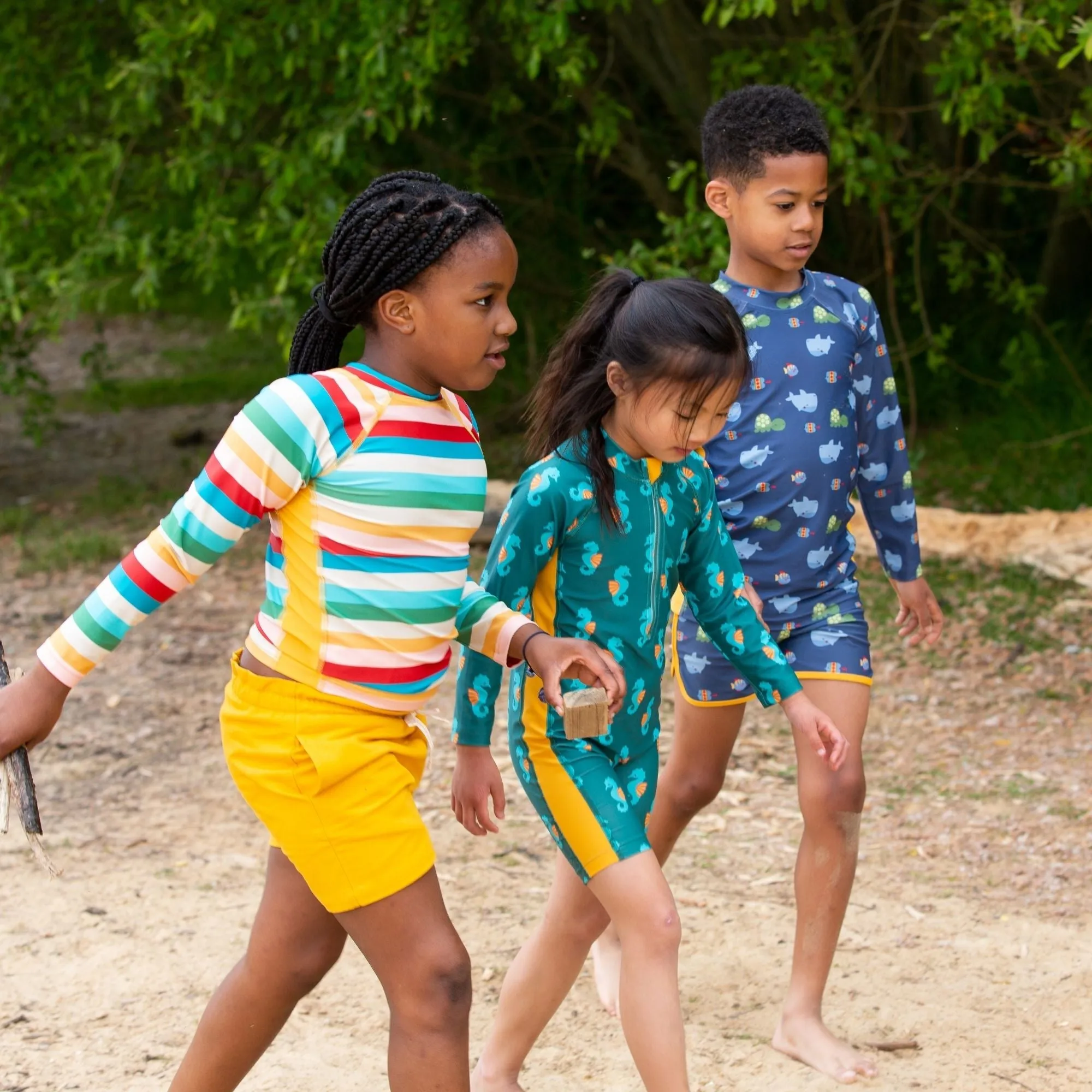Rainbow UPF 50  Sunsafe Long Sleeve Rash Vest