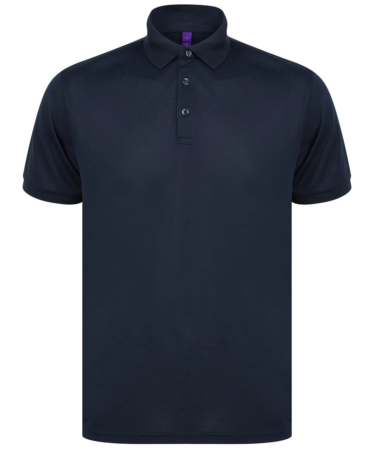 Recycled polyester polo shirt | Navy